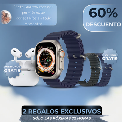 Smartwatch Bennova Pro™ + 2 Correas y Auriculares (GRATIS) - Edición Limitada